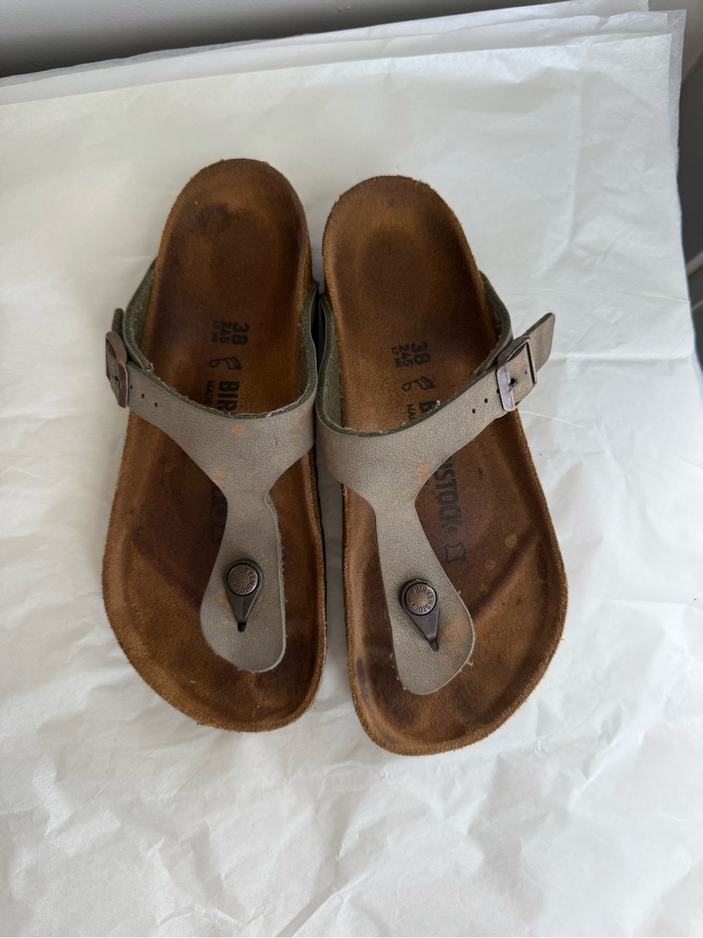 Birkenstock Thong Sandals Size 38